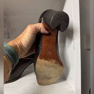 Ladies Cordani lace up shoes with a washed out look with Decorative cut out heel